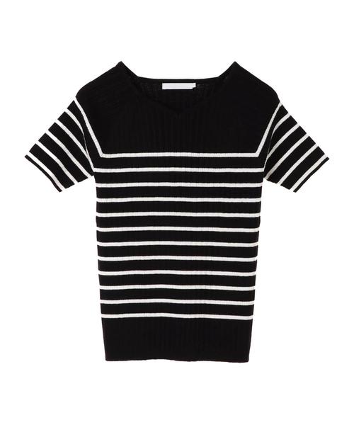 AMERICAN HOLIC(アメリカンホリック)の「・変形リブプルオーバー(ニット/セーター・レディース・グリーン/ブルー/ブラック/イエロー系その他2/ブラック系その他4/オフホワイト・L/M)」の12枚目の写真