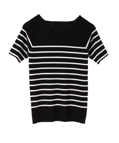 AMERICAN HOLIC(アメリカンホリック)の「・変形リブプルオーバー(ニット/セーター・レディース・グリーン/ブルー/ブラック/イエロー系その他2/ブラック系その他4/オフホワイト・L/M)」の18枚目の写真