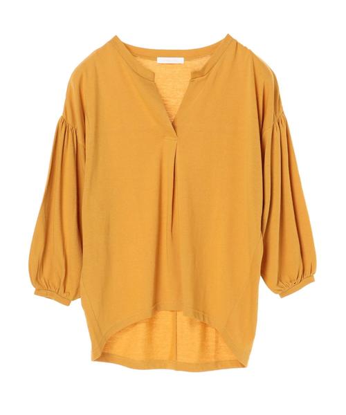 AMERICAN HOLIC（アメリカンホリック）の「・ドロップショルダースキッパープルオーバー（Tシャツ/カットソー・レディース・ブラック/ブラウン/グリーン/マスタード・FREE）」の12枚目の写真