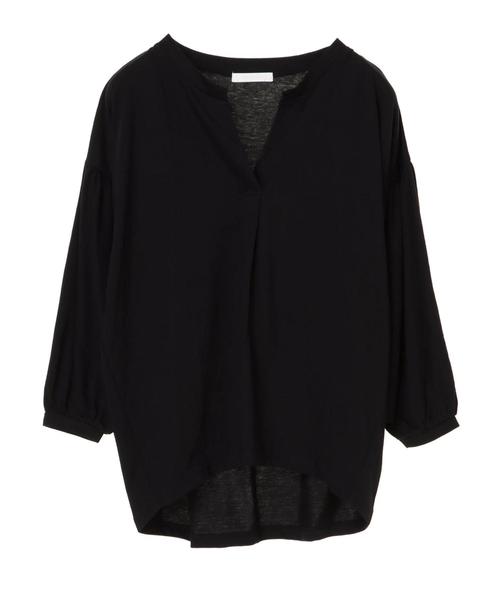 AMERICAN HOLIC（アメリカンホリック）の「・ドロップショルダースキッパープルオーバー（Tシャツ/カットソー・レディース・ブラック/ブラウン/グリーン/マスタード・FREE）」の5枚目の写真