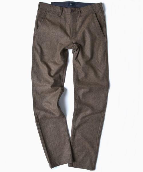 SHIPS(シップス)の「SC: ホームスパン/ウール テーパード チノパンツ(その他パンツ・メンズ・チャコールグレー/ダークブラウン/ダークブルー・32/30/31/29/34/33)」の3枚目の写真