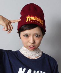 THRASHER | WEGO/THRASHERファイヤーワッチキャップ(ニットキャップ/ビーニー)