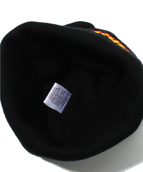 THRASHER（スラッシャー）の「WEGO/THRASHERファイヤーワッチキャップ（ニットキャップ/ビーニー・メンズ・ホワイト/ブラック/ネイビー/ワイン・FREE）」の8枚目の写真