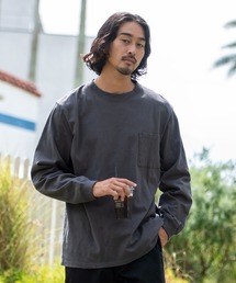 『Goodwear/グッドウェア』WEB別注 ビッグシルエットヘビーウェイトポケット付きクルーネック長袖Tシャツ
