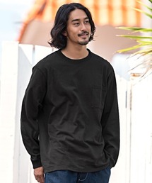 『Goodwear/グッドウェア』WEB別注 ビッグシルエットヘビーウェイトポケット付きクルーネック長袖Tシャツ
