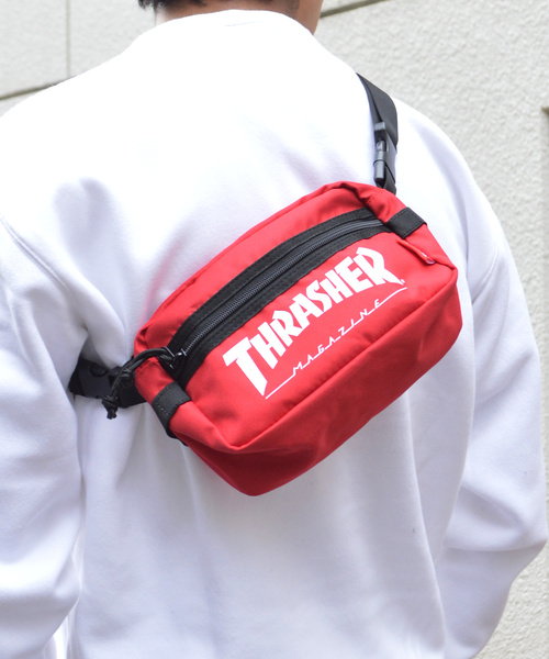 THRASHER（スラッシャー）の「THRASHER / スラッシャー 2WAY ショルダーバッグ（ショルダーバッグ・メンズ・ブラック/ブラック系その他/レッド/ブラック系その他2/ブラック系その他3・FREE）」の5枚目の写真