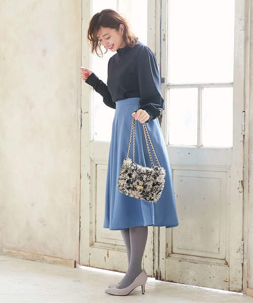 KOBE LETTUCE（コウベレタス）の「MIXラメツイード2WAYショルダーチェーンバッグ＊レディース/ハンドバッグ/ポシェット/ミニバッグ[B1220]神戸レタス（ハンドバッグ・レディース・ブラック/イエロー・FREE）」の16枚目の写真