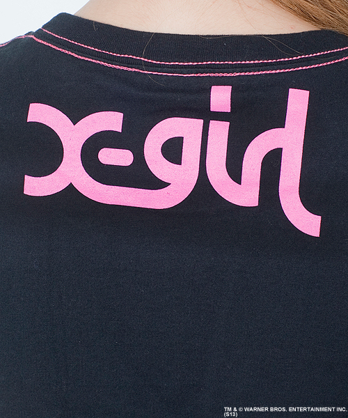 X-girl(エックスガール)の「GREMLiNS HANDLE WITH CARE S/S BIG TEE(Tシャツ/カットソー・レディース・ホワイト/ブラック/レッド・ONE SIZE)」の8枚目の写真