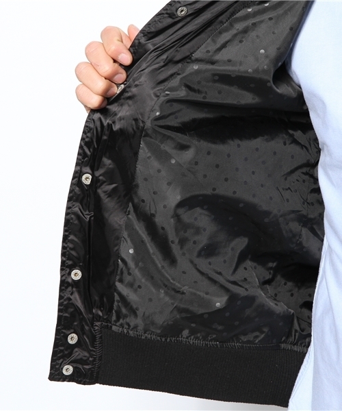 WEGO（ウィゴー）の「WEGO/サテンスタジャン（スタジャン・メンズ・ダークグリーン/ブラック・LARGE/MEDIUM）」の9枚目の写真