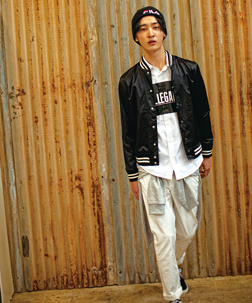 WEGO（ウィゴー）の「WEGO/サテンスタジャン（スタジャン・メンズ・ダークグリーン/ブラック・LARGE/MEDIUM）」の10枚目の写真