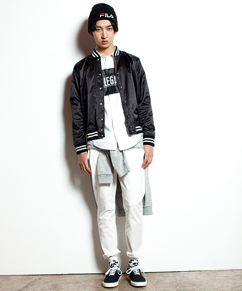 WEGO（ウィゴー）の「WEGO/サテンスタジャン（スタジャン・メンズ・ダークグリーン/ブラック・LARGE/MEDIUM）」の11枚目の写真