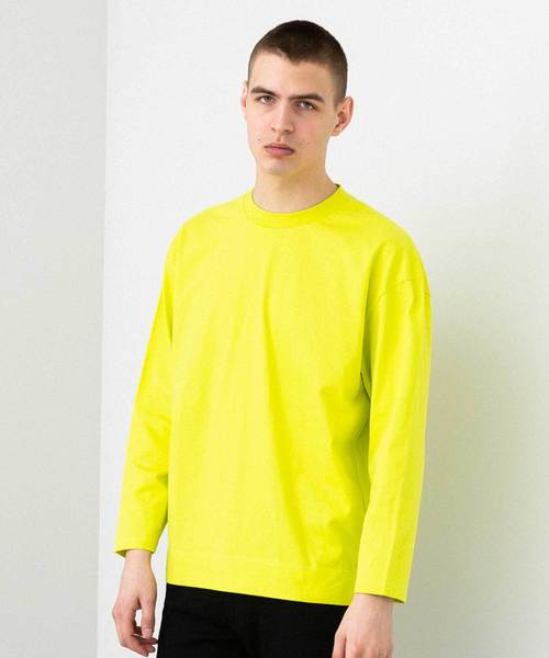 UNITED TOKYO（ユナイテッドトウキョウ）の「オーバーサイズロングスリーブカットソー（Tシャツ/カットソー・メンズ・ブラック/オフホワイト/ベージュ/ライトグリーン/イエロー/レッド・1/2/3）」の5枚目の写真