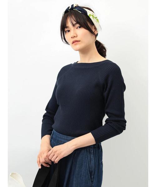 AMERICAN HOLIC(アメリカンホリック)の「2WAYリブプルオーバー*(ニット/セーター・レディース・マスタード/アイボリー/ブラック/ライトグリーン/ネイビー/ホワイト系その他4・M/L)」の22枚目の写真