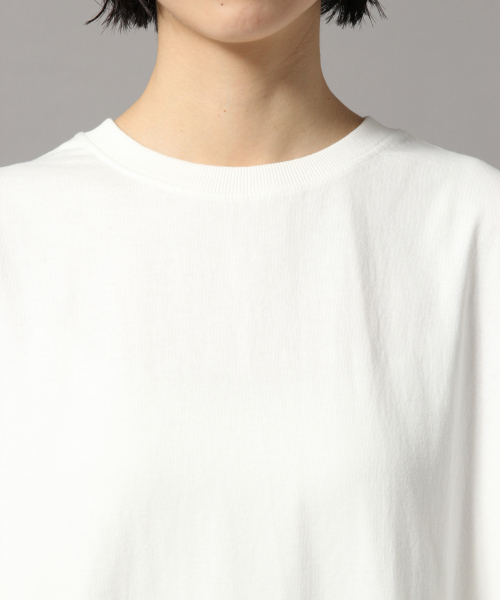 LOWRYS FARM（ローリーズファーム）の「ロングTシャツワンピ　831279（ワンピース・レディース・ブラック/オフホワイト/ベージュ/グリーン・FREE）」の7枚目の写真