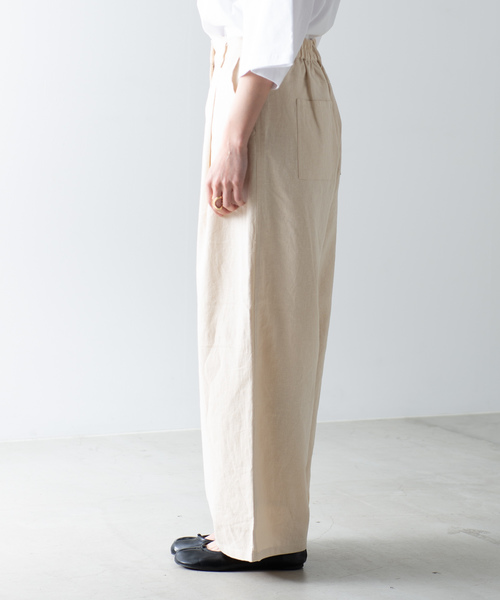 ■専用■美品 デプレ トゥモローランド 2,6万 リネンのワイドパンツ オレンジ □専用□美品 デプレ トゥモローランド 2,6万 リネンのワイドパンツ