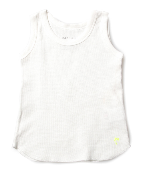 BAYFLOW（ベイフロー）の「[KIDS]ミニワッフルタンクトップ（タンクトップ・キッズ・ブラック/グレー/オフホワイト・SMALL/MEDIUM/LARGE/X-LARGE/XX-LARGE）」の7枚目の写真