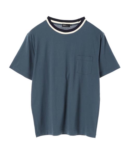 CRAFT STANDARD BOUTIQUE(クラフトスタンダードブティック)の「衿リブカットプルオーバー●(Tシャツ/カットソー・メンズ・オフホワイト/ブルー/杢グレー・LL/M/L)」の8枚目の写真