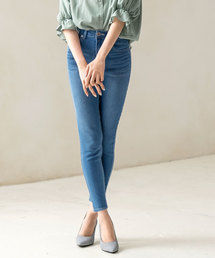 Newlyme | ストレッチスリムテーパードデニム(デニムパンツ)