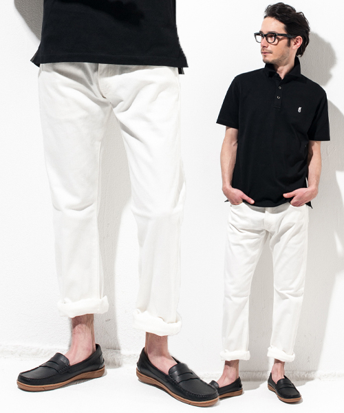 green label relaxing(グリーンレーベルリラクシング)の「SLIM 825 ホワイトデニム 5POCパンツ ◆(デニムパンツ・メンズ・ホワイト・33inch/32inch/30inch/31inch/29inch/34inch)」の1枚目の写真
