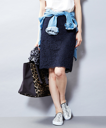 UNITED ARROWS | UAB N/C フラワーレース タイトスカート②§(スカート)