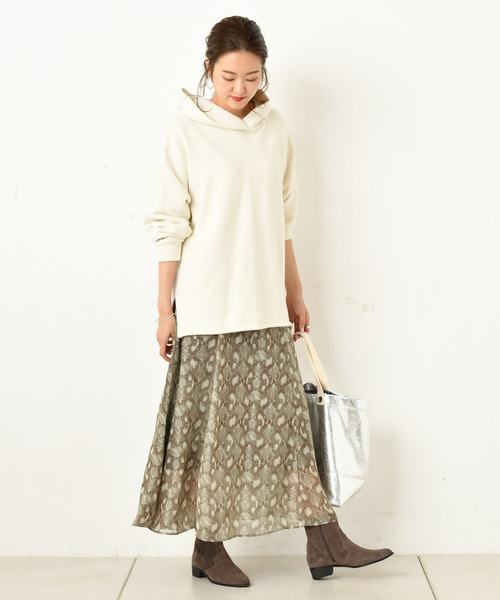 DouDou（ドゥドゥ）の「製品染めパーカー（パーカー・レディース・アイボリー/ダークブラウン/ピンク/ベージュ・FREE）」の17枚目の写真