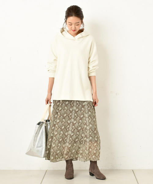 DouDou（ドゥドゥ）の「製品染めパーカー（パーカー・レディース・アイボリー/ダークブラウン/ピンク/ベージュ・FREE）」の18枚目の写真