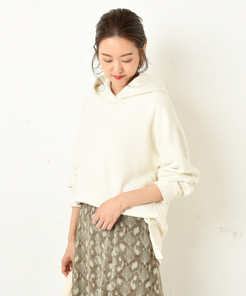 DouDou（ドゥドゥ）の「製品染めパーカー（パーカー・レディース・アイボリー/ダークブラウン/ピンク/ベージュ・FREE）」の22枚目の写真