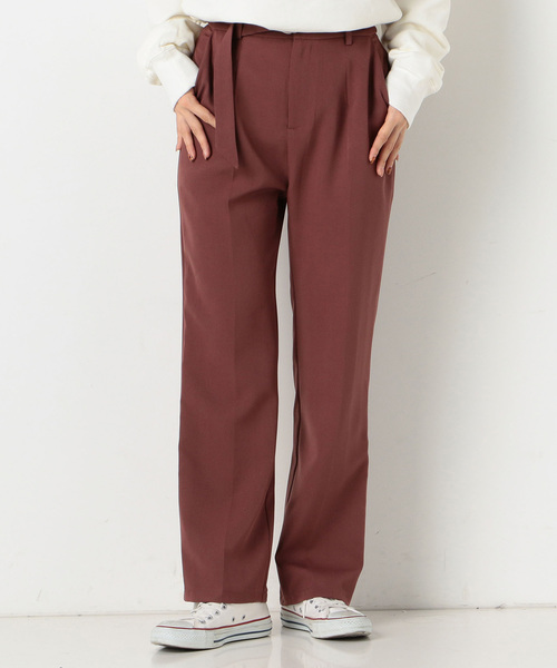 archives（アルシーヴ）の「ストレートフレアパンツ（その他パンツ・レディース・パープル/モカ/ピンクベージュ・MEDIUM）」の3枚目の写真