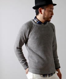 WEGO | WEGO/畦編みラグランニット(ニット/セーター)