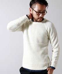 WEGO | WEGO/畦編みラグランニット(ニット/セーター)