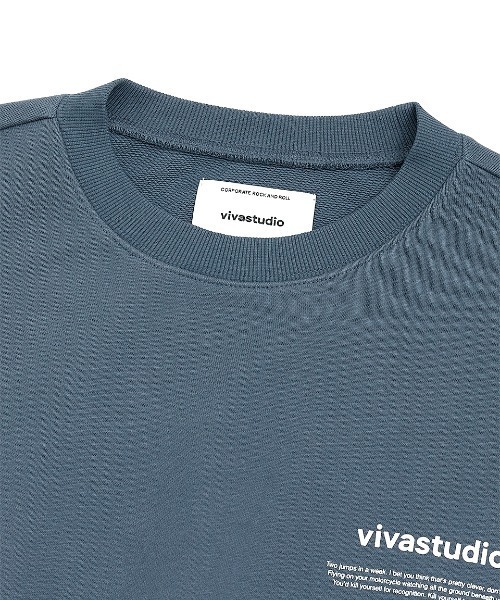 VIVASTUDIO（ビバスタジオ）の「NEW BINAURAL CREWNECK（スウェット・メンズ・チャコールグレー/ブラック/ダークグリーン/ネイビー/オレンジ/ライトグリーン/ヘザーグレー/アイボリー・SMALL/MEDIUM/LARGE/X-LARGE）」の17枚目の写真