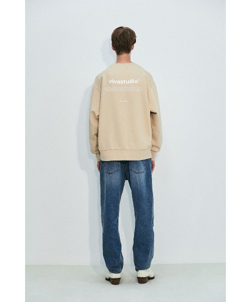 VIVASTUDIO（ビバスタジオ）の「NEW BINAURAL CREWNECK（スウェット・メンズ・チャコールグレー/ブラック/ダークグリーン/ネイビー/オレンジ/ライトグリーン/ヘザーグレー/アイボリー・SMALL/MEDIUM/LARGE/X-LARGE）」の14枚目の写真