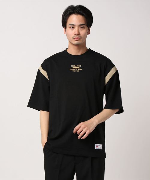 DOUBLE STEAL(ダブルスティール)の「Arm FOOTBALL Tee(Tシャツ/カットソー・メンズ・ブラック×ホワイト/ホワイト系その他/ホワイト×ブラック/ブラック系その他・LARGE/X-LARGE/MEDIUM)」の10枚目の写真
