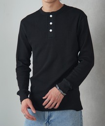 【Healthknit】ヘンリーネックワッフル長袖パックTEEシャツ サーマル長袖パックTシャツ 601L