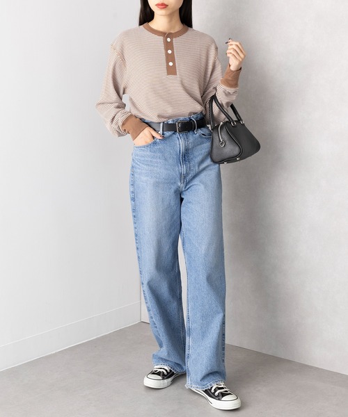 Healthknit(ヘルスニット)の「【Healthknit】ヘンリーネックワッフル長袖パックTEEシャツ サーマル長袖パックTシャツ 601L(Tシャツ/カットソー・メンズ・ホワイト/グレー/ブラック/レッド系その他/グレー×ホワイト/オートミール/ネイビー×ホワイト/ブラック×ホワイト/グリーン/ブラウン・L/M/XL)」の19枚目の写真