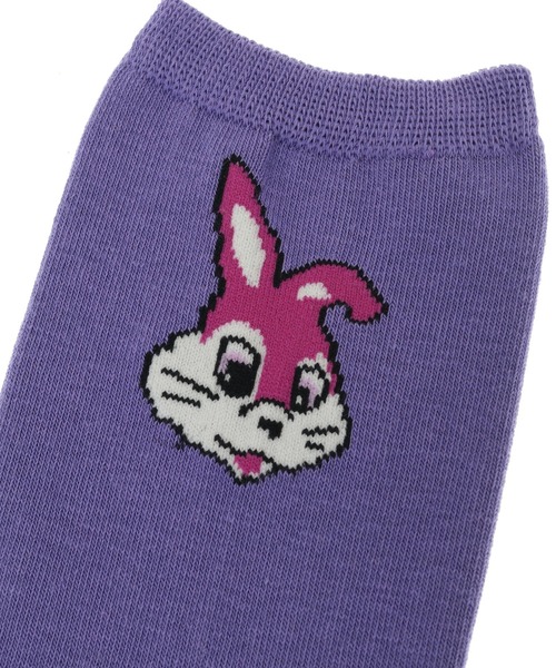 Candy Stripper(キャンディストリッパー)の「FUNNY FRIENDS ソックス(ソックス/靴下・レディース・ブラック/パープル/ピンク・FREE)」の7枚目の写真