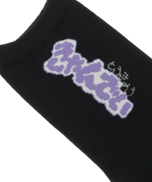 Candy Stripper(キャンディストリッパー)の「FUNNY FRIENDS ソックス(ソックス/靴下・レディース・ブラック/パープル/ピンク・FREE)」の6枚目の写真