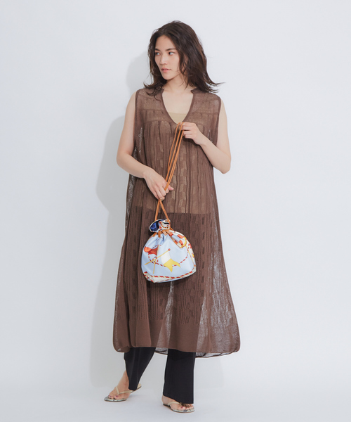 Boussole Qualite 透かし柄シアーニットワンピース ワンピース Qualite カリテ のファッション ワンピース ワンピース ドレス セール 代引可最安値 の ワンピース