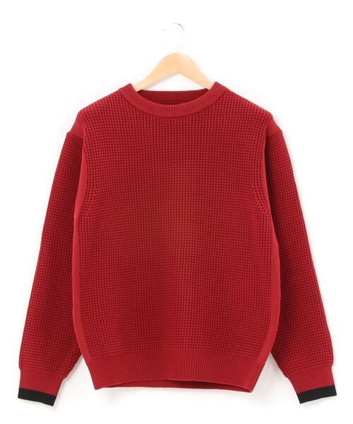 grn（ジーアールエヌ）の「【grn】 ワッフルクルーニット / GL031055M