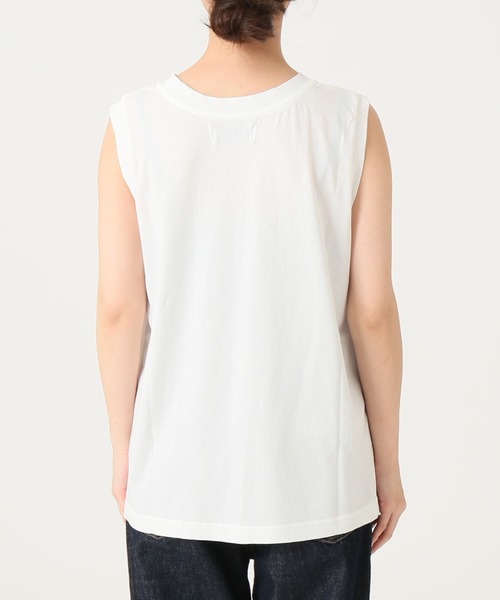 SLOBE IENA（スローブイエナ）の「ドライコットンタンクトップ【手洗い可能】◆（Tシャツ/カットソー・レディース・ホワイト/ブラック/ブラウン・FREE）」の4枚目の写真