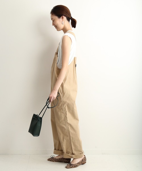 SLOBE IENA（スローブイエナ）の「ドライコットンタンクトップ【手洗い可能】◆（Tシャツ/カットソー・レディース・ホワイト/ブラック/ブラウン・FREE）」の14枚目の写真