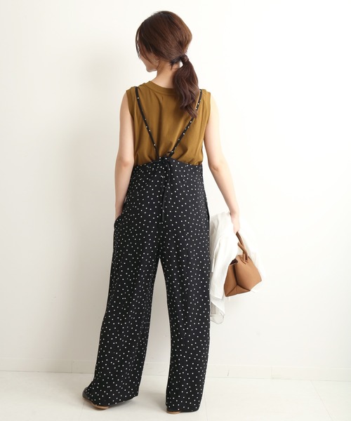 SLOBE IENA（スローブイエナ）の「ドライコットンタンクトップ【手洗い可能】◆（Tシャツ/カットソー・レディース・ホワイト/ブラック/ブラウン・FREE）」の19枚目の写真