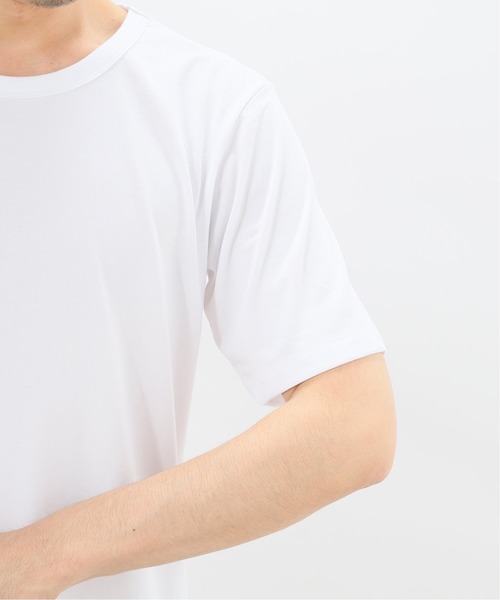 WWS（ワークウェアスーツ）の「【WWS / ワークウェアスーツ】 417 別注 POLYTTON ラウンド TEE（Tシャツ/カットソー・メンズ・ブラック/ホワイト・SMALL/MEDIUM/LARGE/X-LARGE）」の10枚目の写真