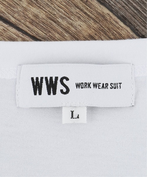 WWS（ワークウェアスーツ）の「【WWS / ワークウェアスーツ】 417 別注 POLYTTON ラウンド TEE（Tシャツ/カットソー・メンズ・ブラック/ホワイト・SMALL/MEDIUM/LARGE/X-LARGE）」の13枚目の写真