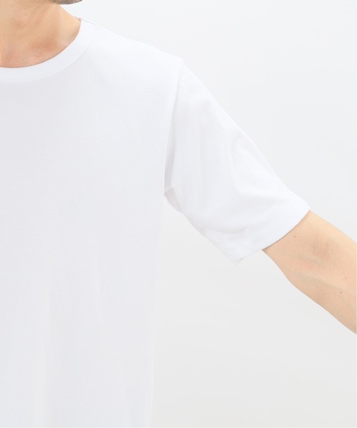 WWS（ワークウェアスーツ）の「【WWS / ワークウェアスーツ】 417 別注 POLYTTON ラウンド TEE（Tシャツ/カットソー・メンズ・ブラック/ホワイト・SMALL/MEDIUM/LARGE/X-LARGE）」の9枚目の写真