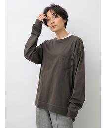 AMERICAN HOLIC | 裾スリットドロップショルダーカットプルオーバー1 ＊〇(Tシャツ/カットソー)