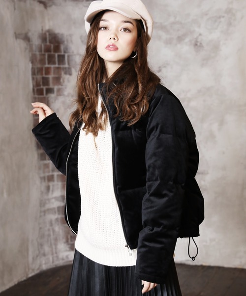 ARCANUM DESIGN（アルカナムデザイン）の「VELOR STAND DOWN JACKET【低身長対応XS、Sサイズあり】（ダウンジャケット/コート・レディース・ブラック/ブラウン・S/M/XS）」の11枚目の写真