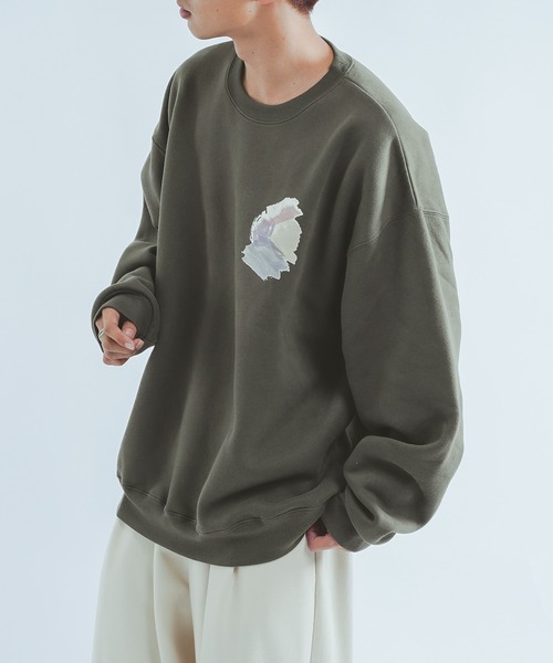 epnok(エプノック)の「アートグラフィックスウェット(スウェット・メンズ・グリーン/ベージュ/ブラウン・LARGE/MEDIUM)」の17枚目の写真