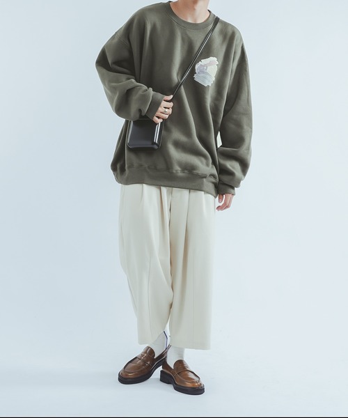 epnok(エプノック)の「アートグラフィックスウェット(スウェット・メンズ・グリーン/ベージュ/ブラウン・LARGE/MEDIUM)」の21枚目の写真