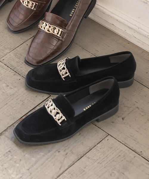 KOBE LETTUCE（コウベレタス）の「チェーンベルトローファーシューズ（ローファー・レディース・ブラック/ブラック系その他/ブラウン/ブラウン系その他/ベージュ系その他・LL/M/L/S）」の3枚目の写真